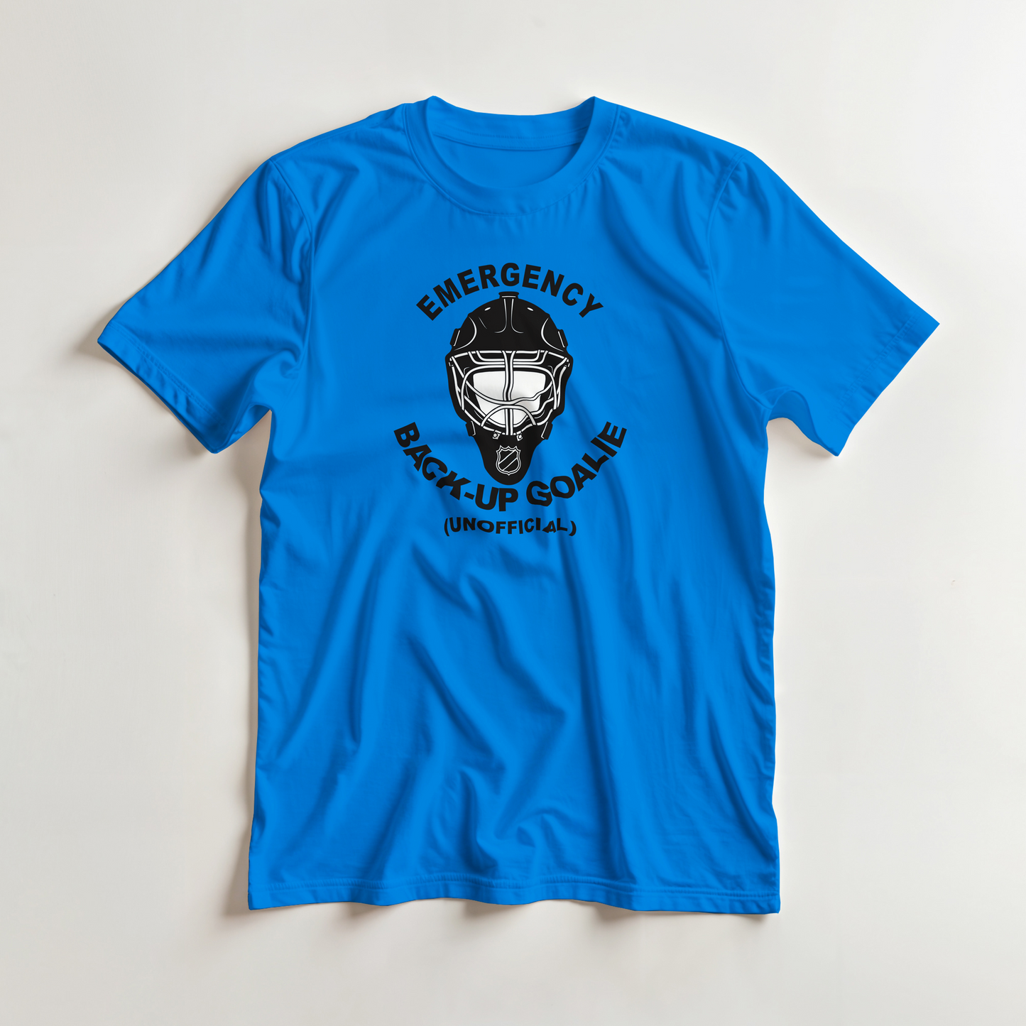 Emergency Back-Up Goalie T-Shirt – Unofficial Humorous Design
