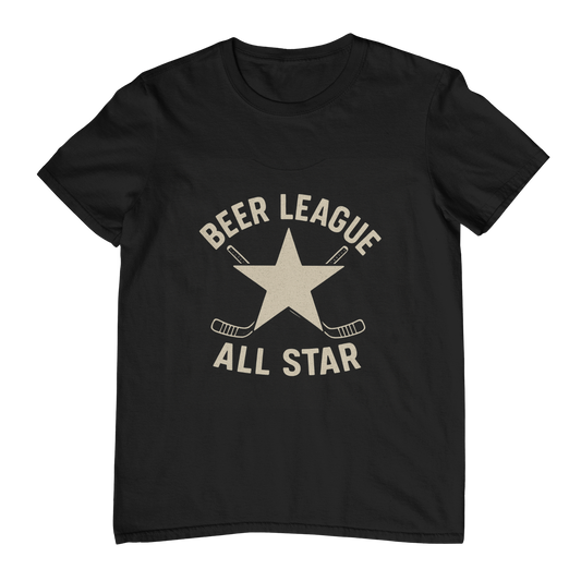 Beer League All Star - Heavyweight Cotton T-shirt