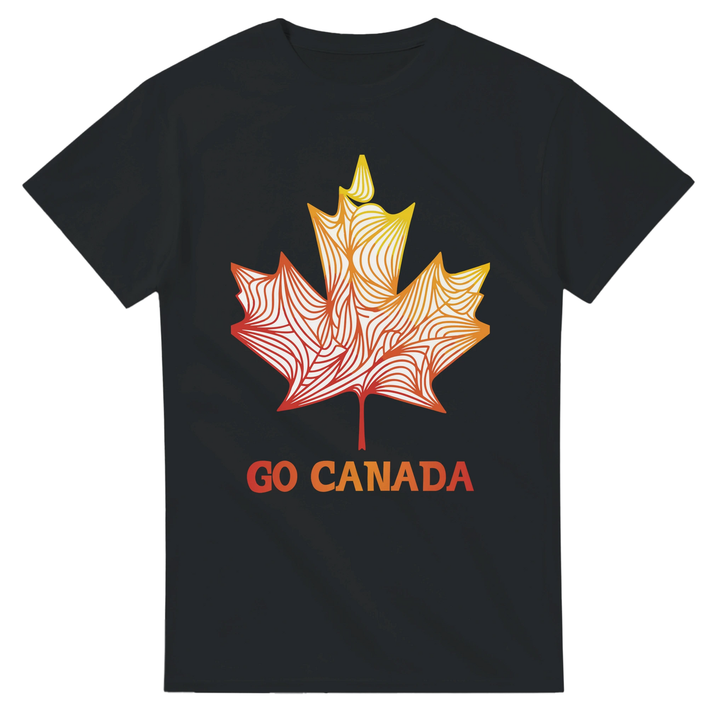 Go Canada shirt with unique maple leaf design