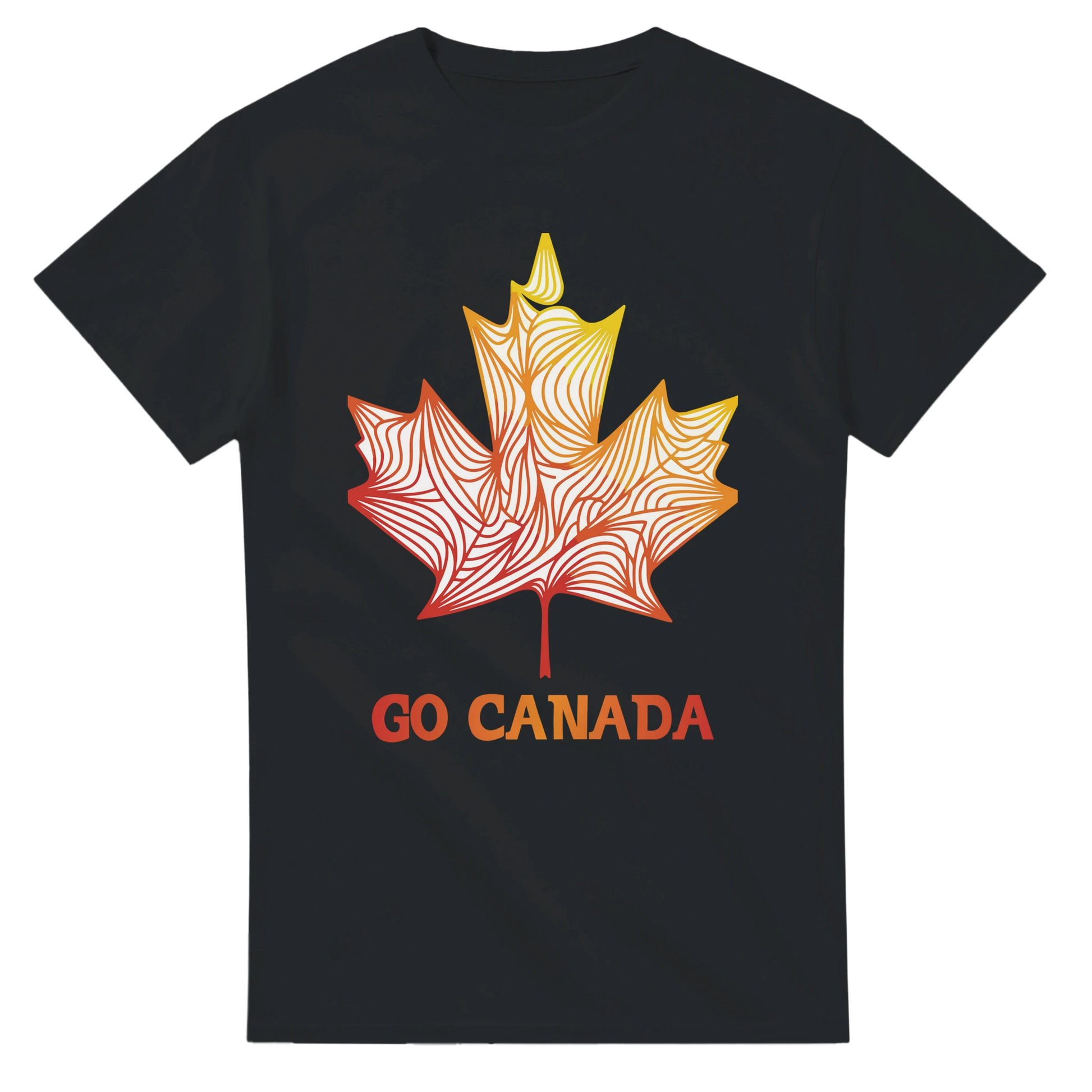 Go Canada shirt with unique maple leaf design