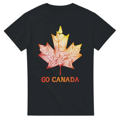 Go Canada shirt with unique maple leaf design