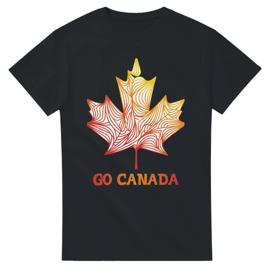 Go Canada shirt with unique maple leaf design