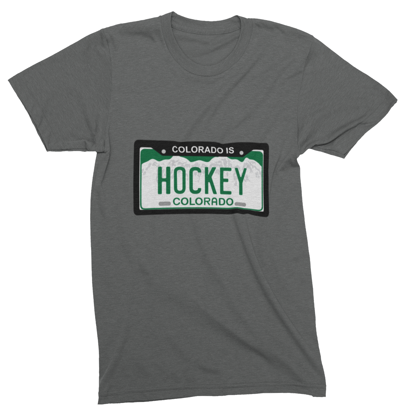License Plate Mens - Heavyweight Cotton T-shirt