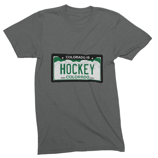 License Plate Mens - Heavyweight Cotton T-shirt