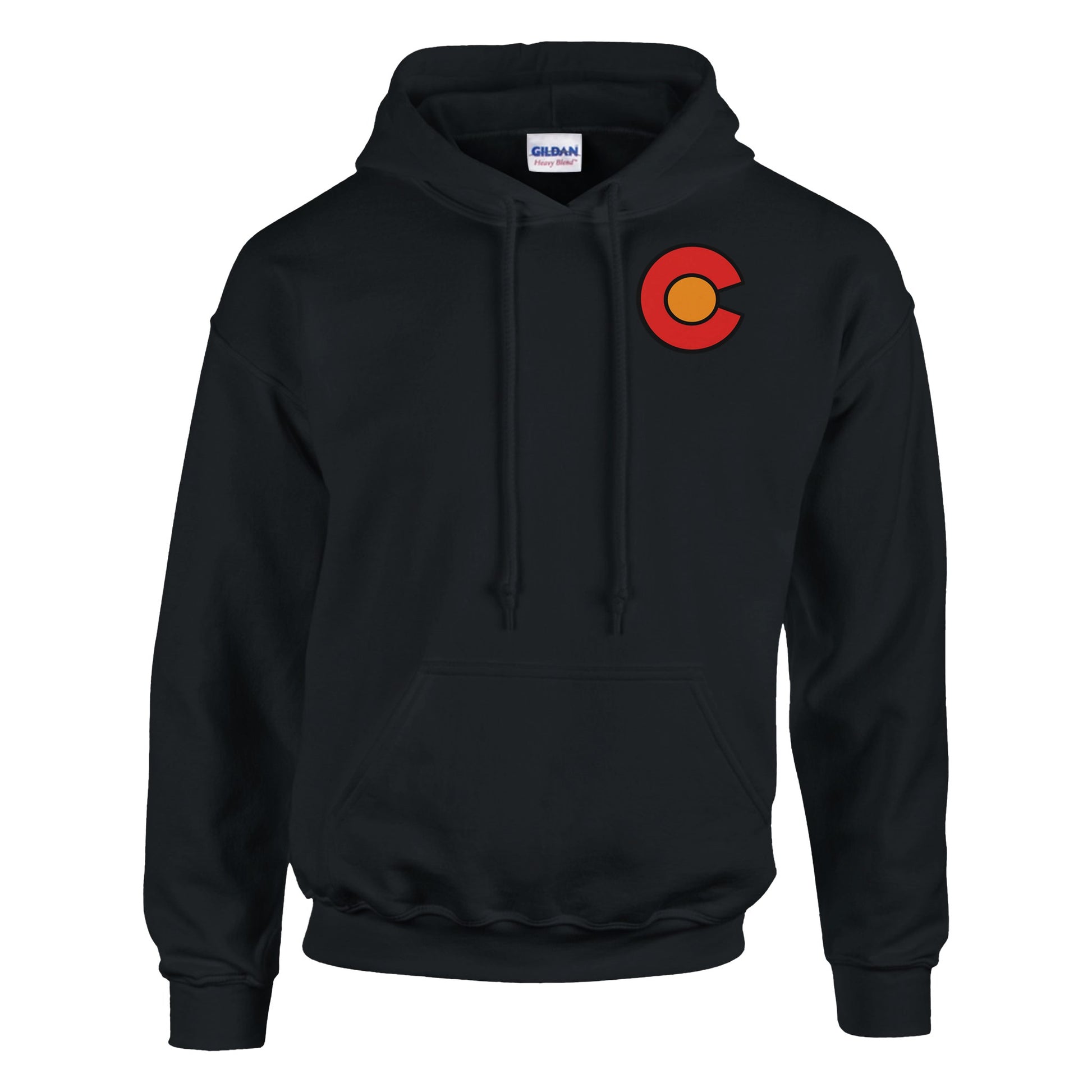 Front view of N-4 Sir Jack hoodie with chest logo