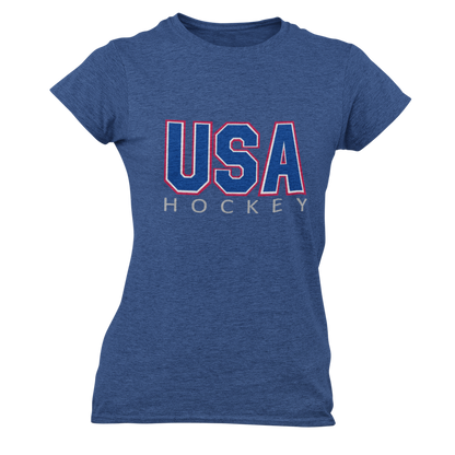 Women's USA Hockey Soft cotton T-shirt
