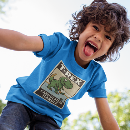 Funny dinosaur playing hockey t-shirt