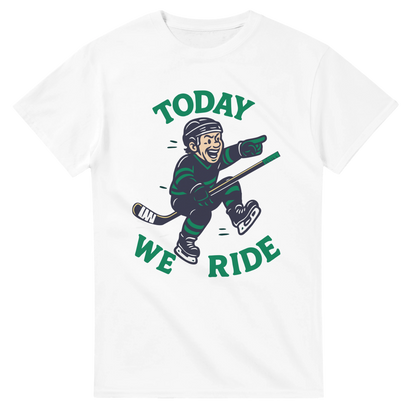 Funny shirt featuring a player "riding the horse"