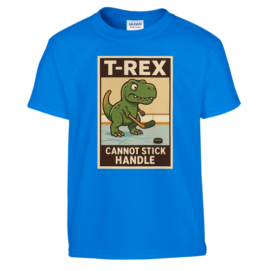 T-Rex hockey shirt for kids Royal Blue