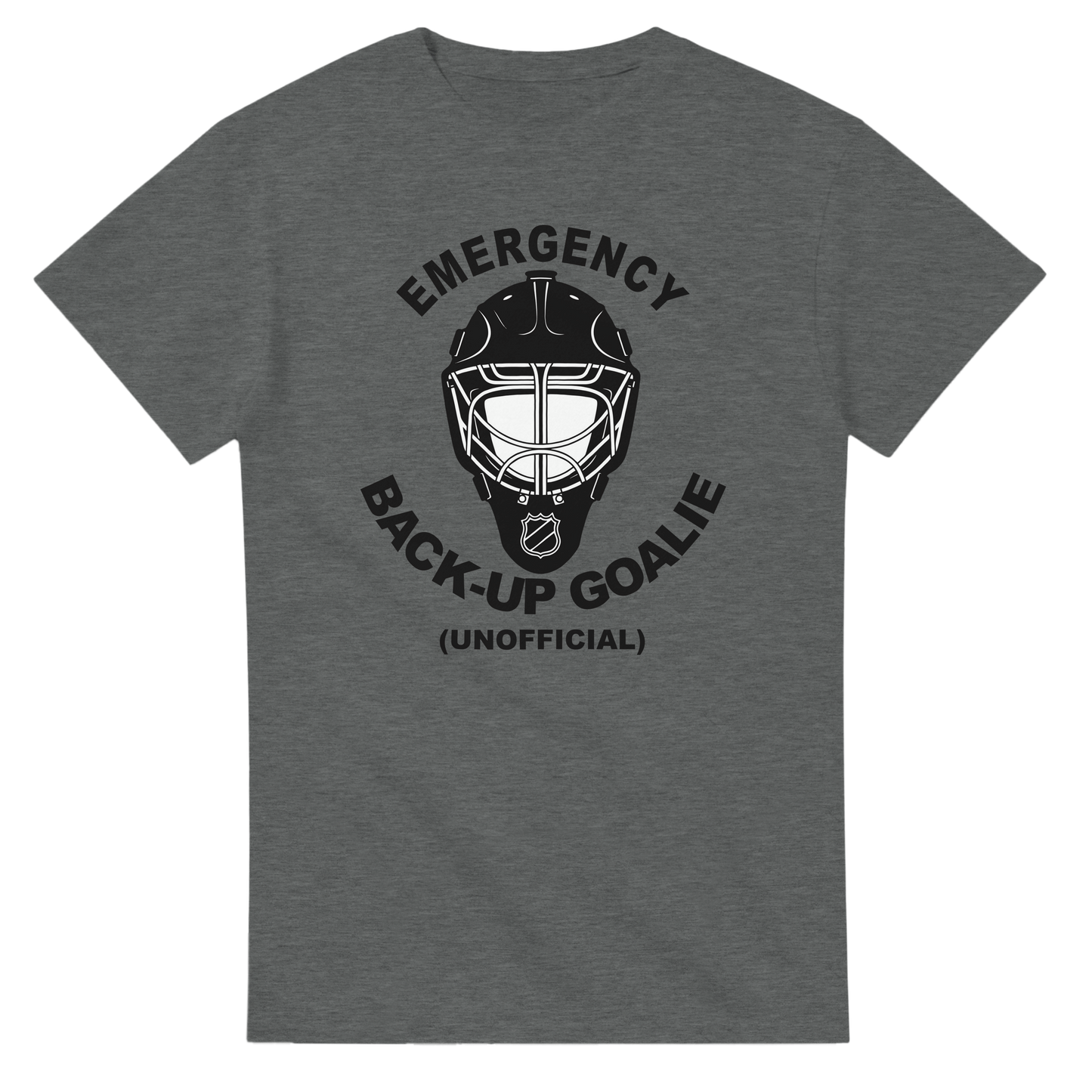 Emergency Back-Up Goalie T-Shirt – Unofficial Humorous Design