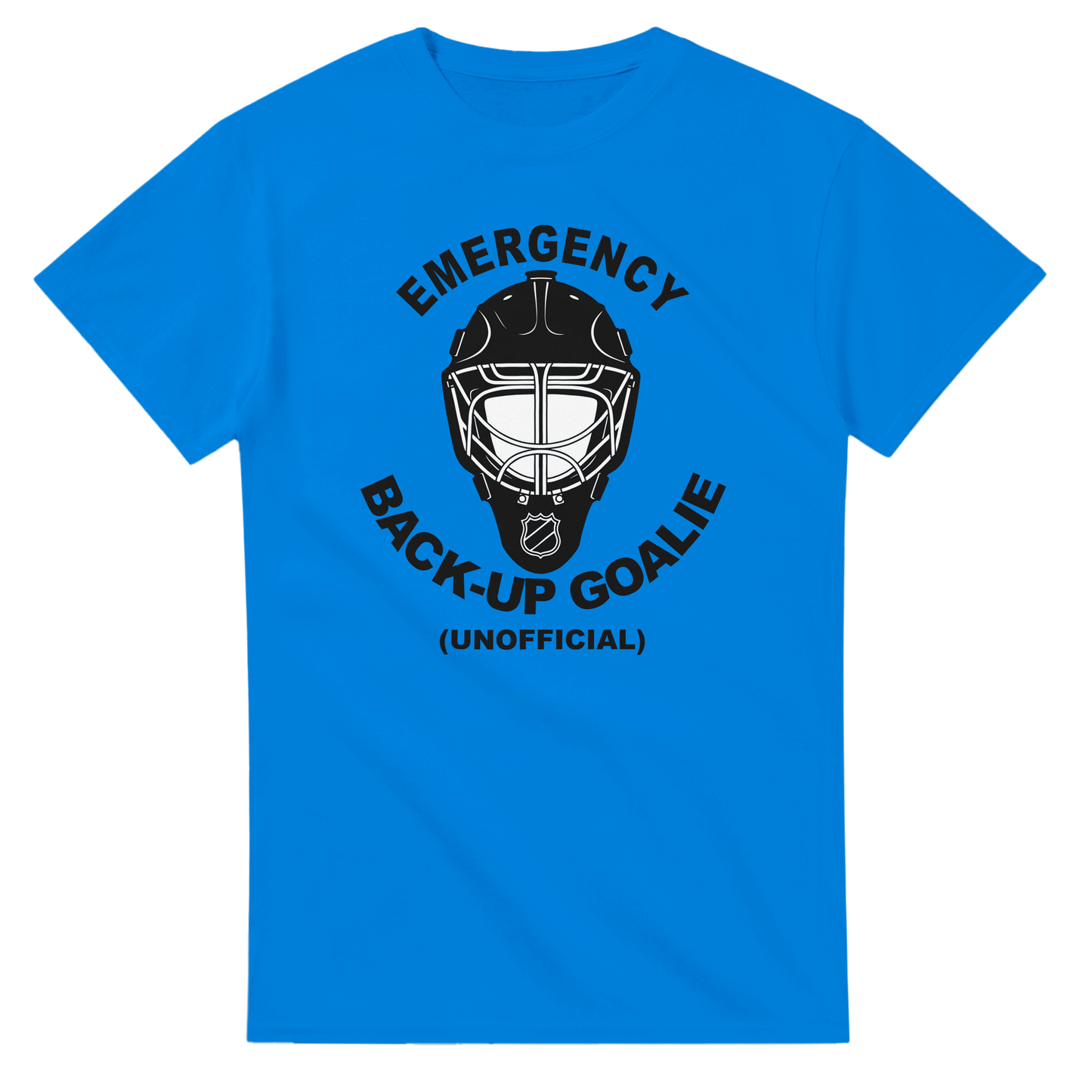 Emergency Back-Up Goalie T-Shirt – Unofficial Humorous Design