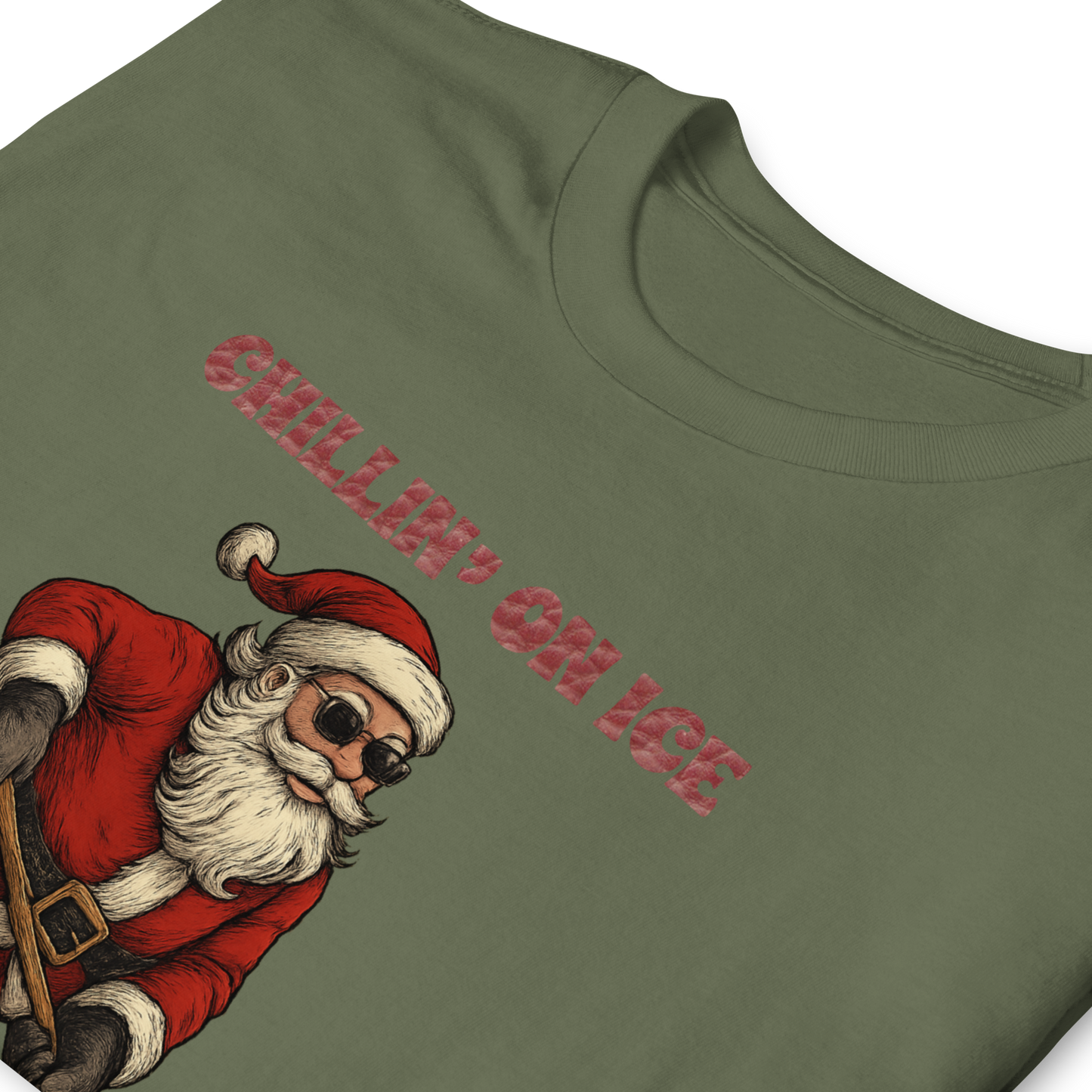 Santa Chillin' on Ice DryBlend® T-Shirt